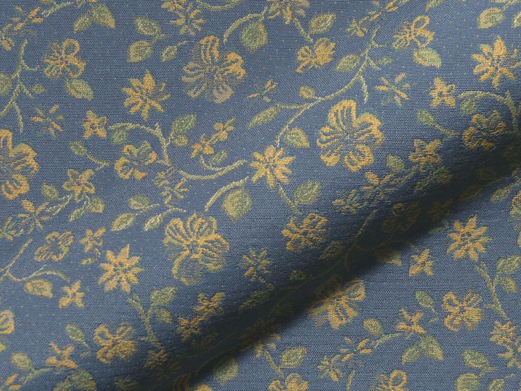 Evie 263 Hoepke Polsterstoffe Landhausstil Blumen Blau