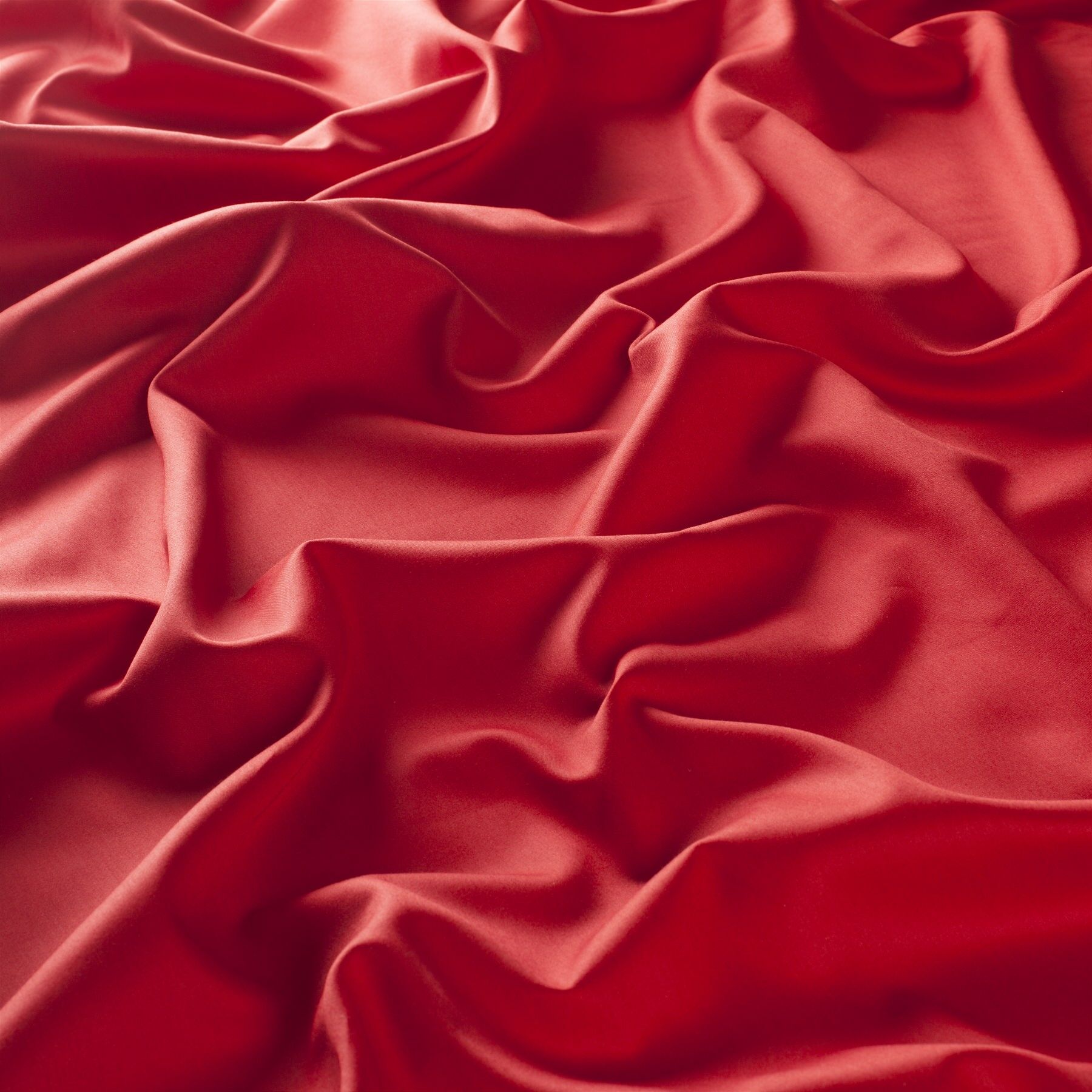 1 6728 010 Dialog Satin Vorhaenge Dekostoff Baumwolle Modern Uni Rot