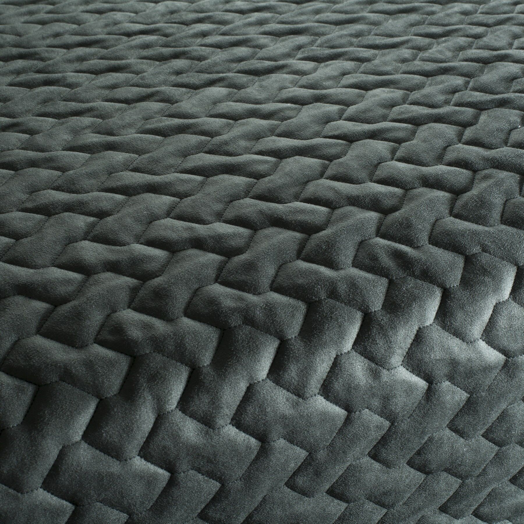 Ch3106 033 Super Trouper Microfaser Polsterstoff Bestickt Gemustert Gruen