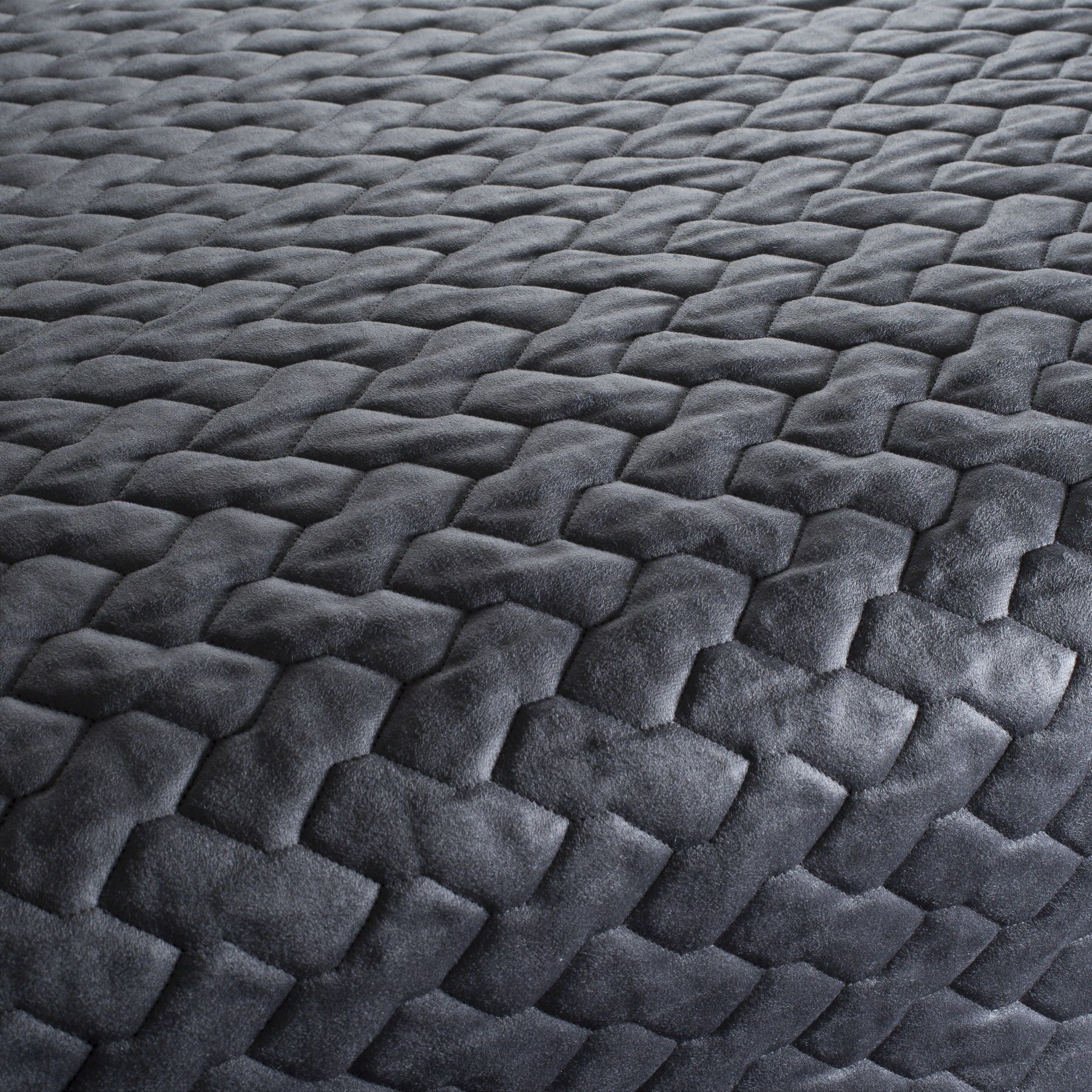 Ch3106 094 Super Trouper Microfaser Polsterstoff Bestickt Gemustert Grau