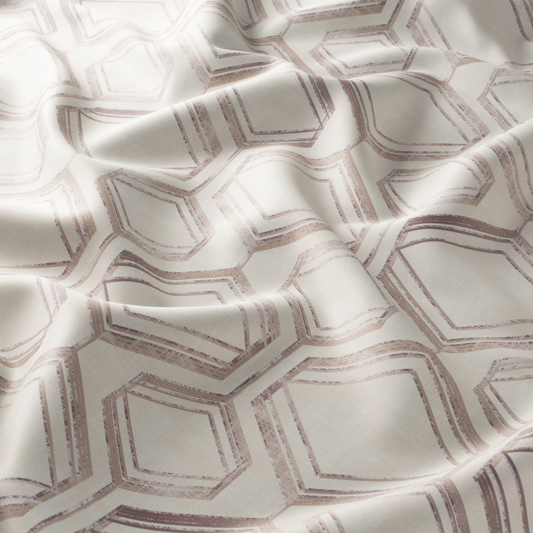 Ja8015 070 Darkness Verdunkelungsvorhang Gemustert Beige Braun