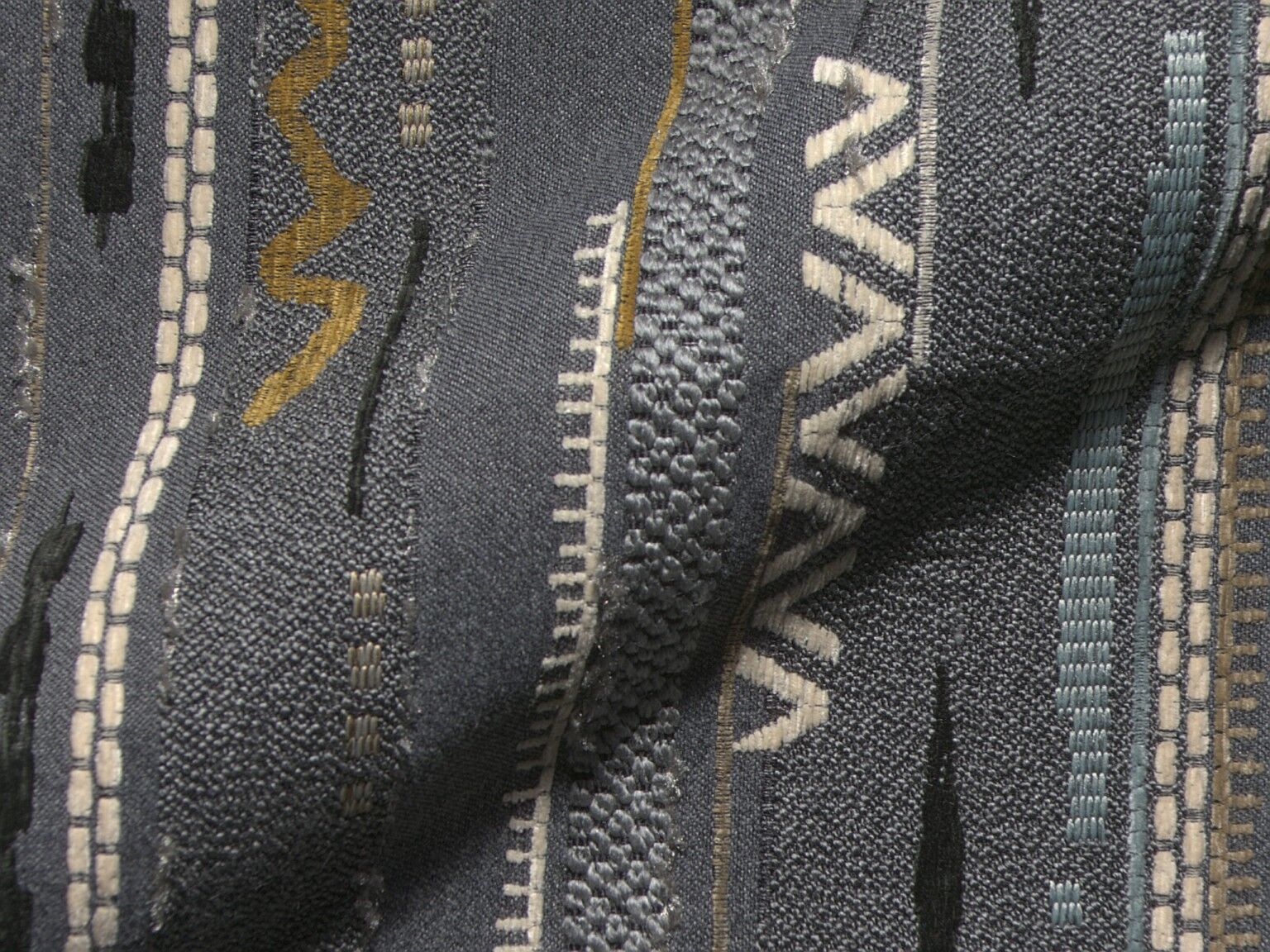 Goa 464 Hoepke Q2 Moebelstoff Gemustert Grau