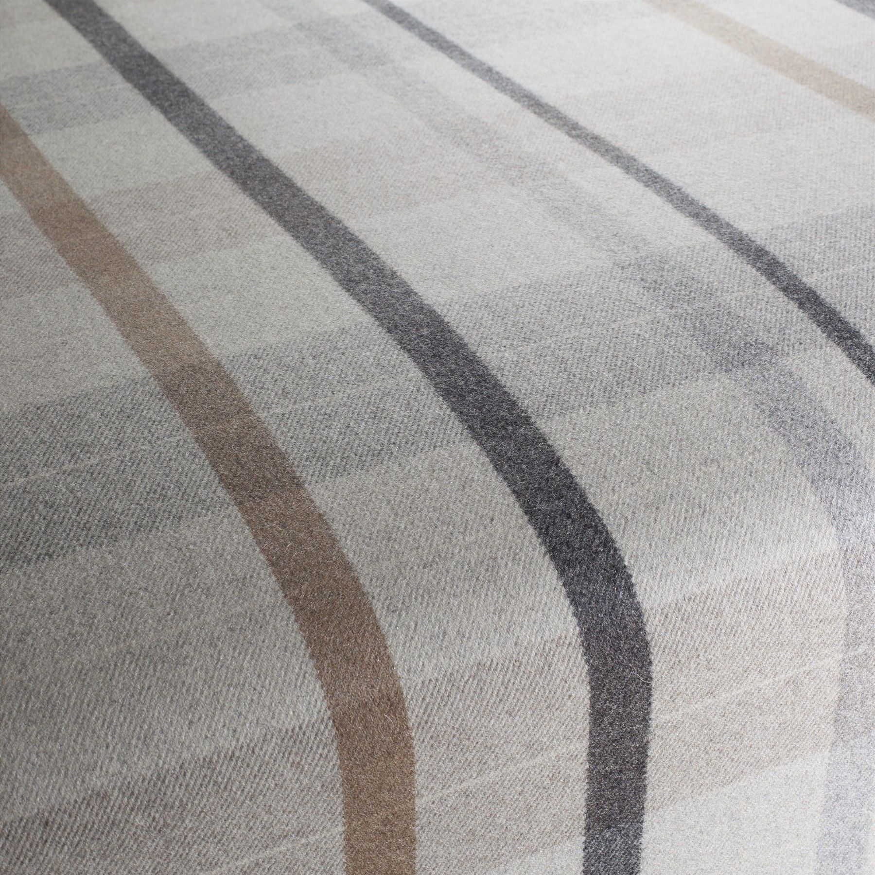 Ja2047 020 Edinburg Jab Polsterstoffe Wolle Kariert Beige Braun Grau