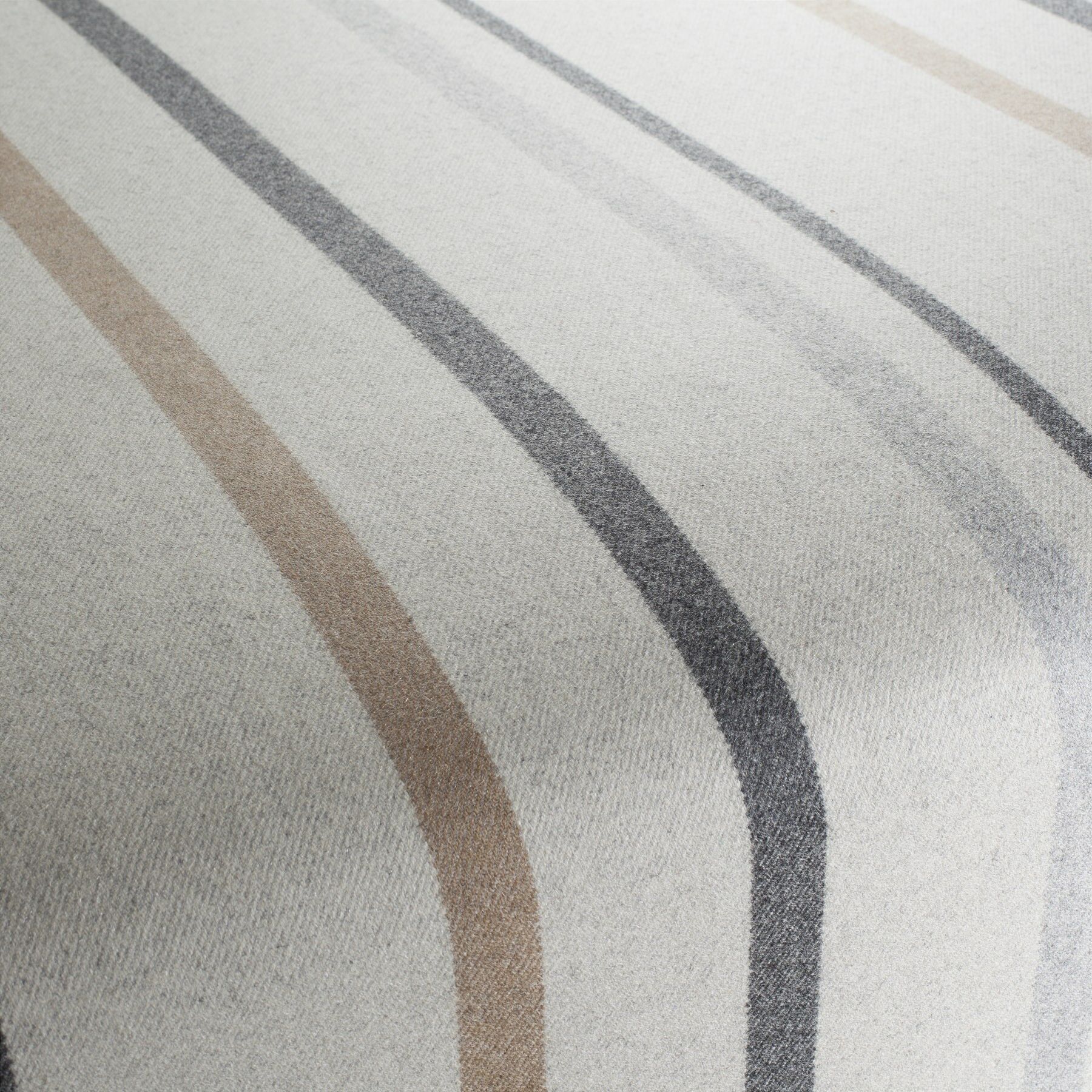 Ja2048 091 Glasgow Jab Polsterstoffe Wolle Gestreift Beige Braun Grau