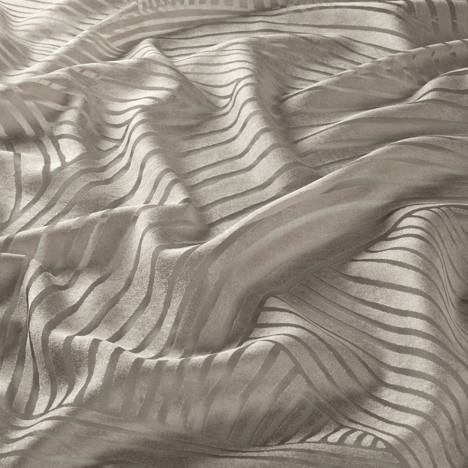 Ja8025 020 Breakwater Ausbrenner Gardine Gemustert Braun