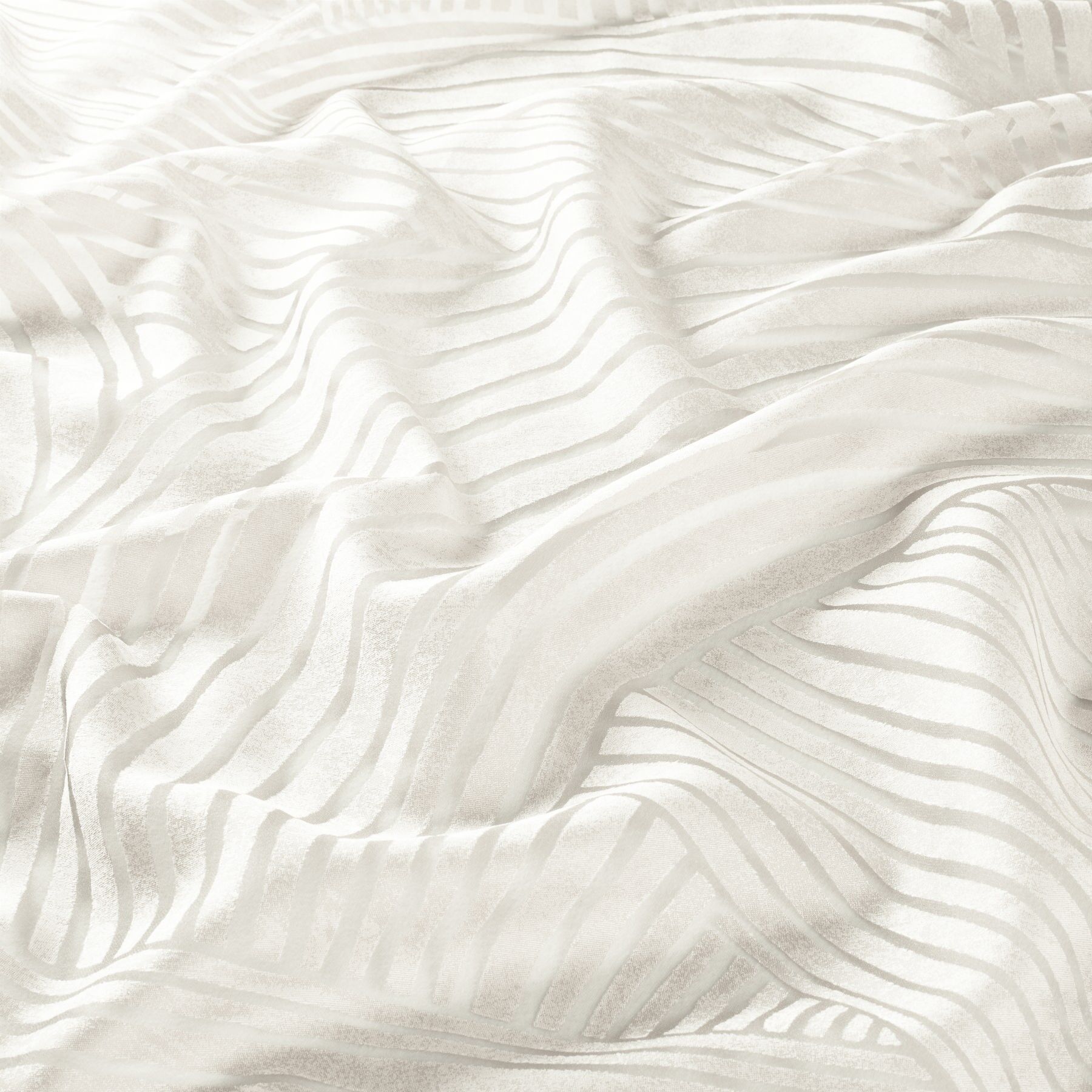 Ja8025 070 Breakwater Ausbrenner Gardine Gemustert Creme Weiss