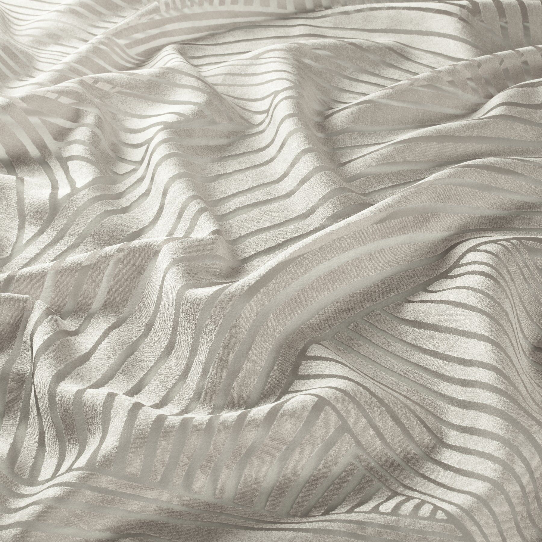 Ja8025 091 Breakwater Ausbrenner Gardine Gemustert Grau