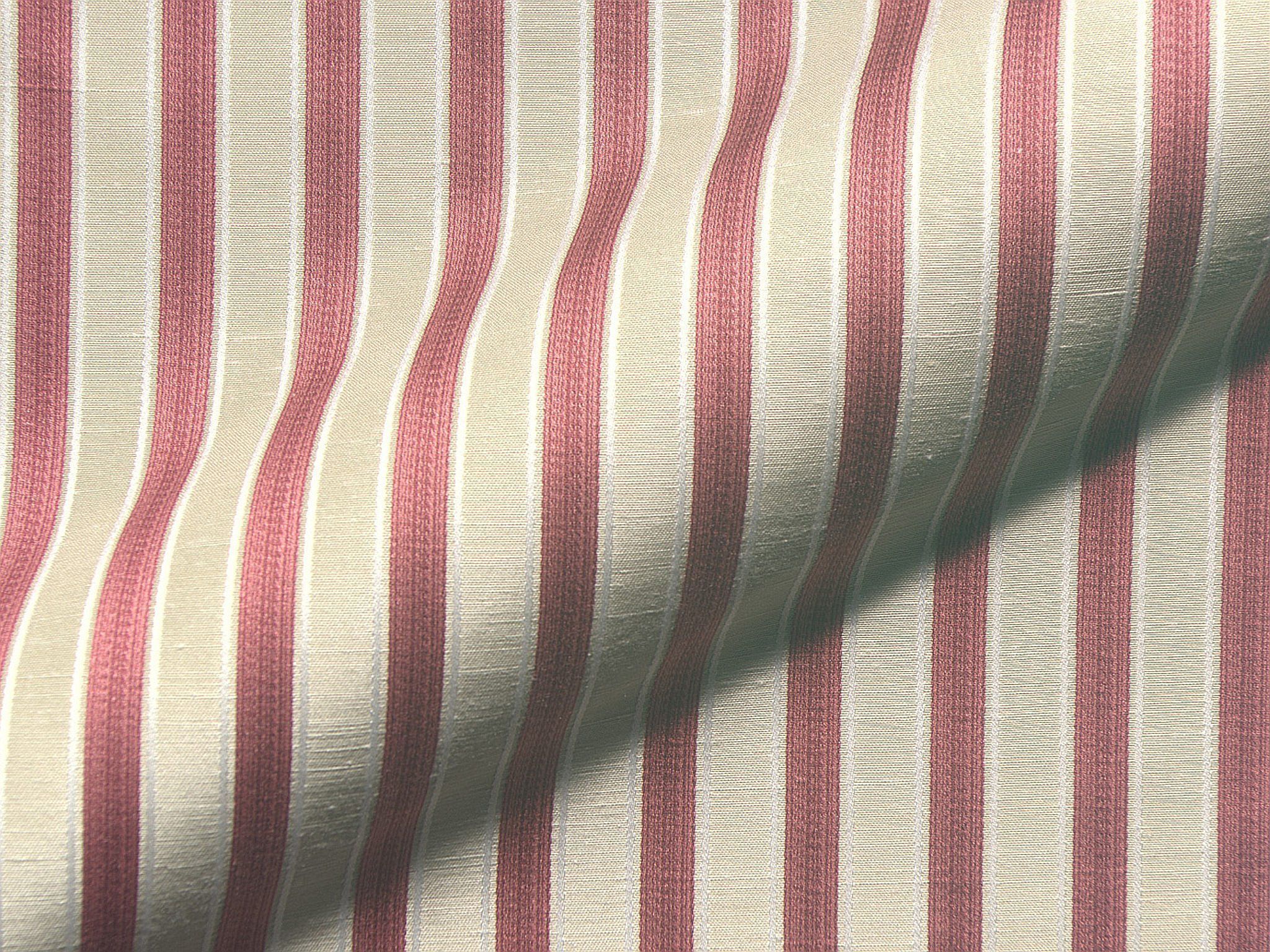 Linderhof 548 Biedermeier Moebelstoff Polsterstoff Streifen Rot