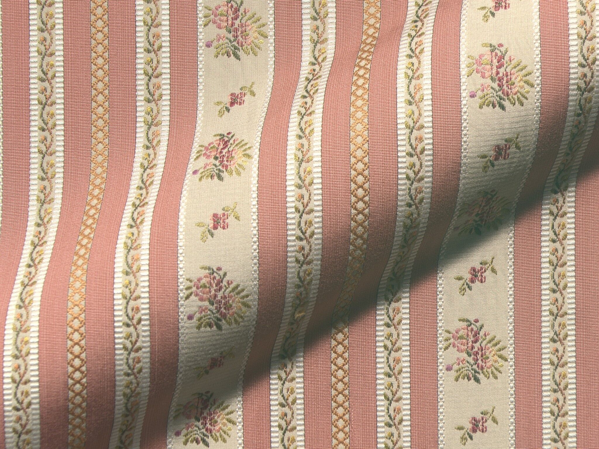 Schoenbrunn 7088 Biedermeier Moebelstoff Polsterstoff Gestreift Pink