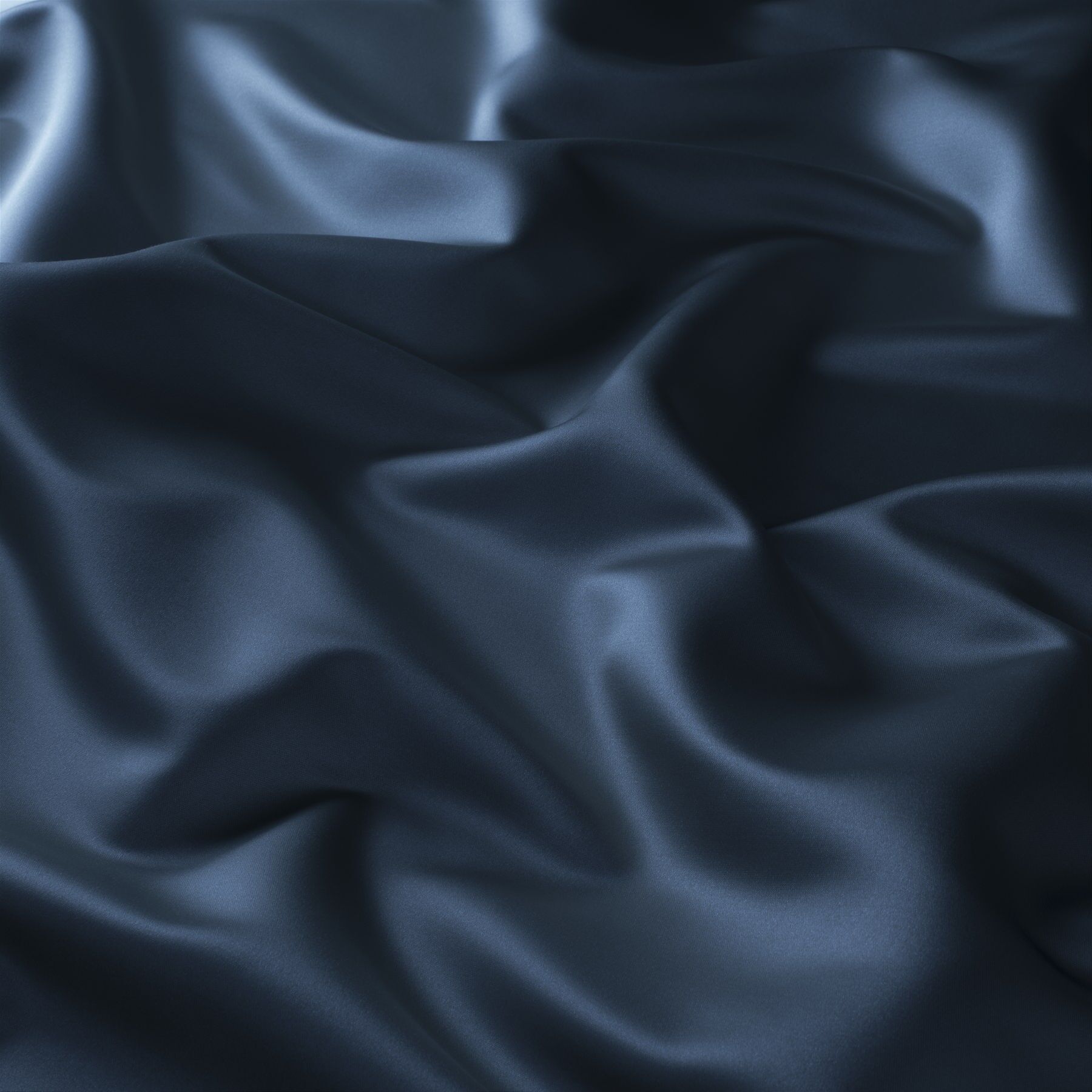 Cr6028 059 Mont Royal Moderne Satin Vorhaenge Blau