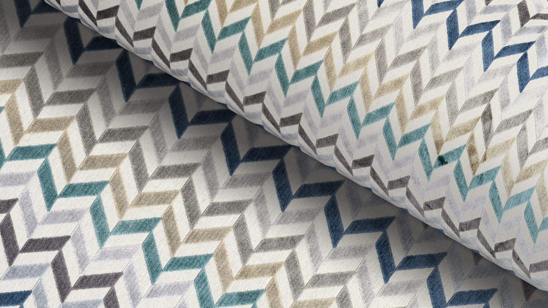 396038 Rimini 1 Nachaltiger Sonnhaus Polsterstoff Graphisch Gemustert Mint