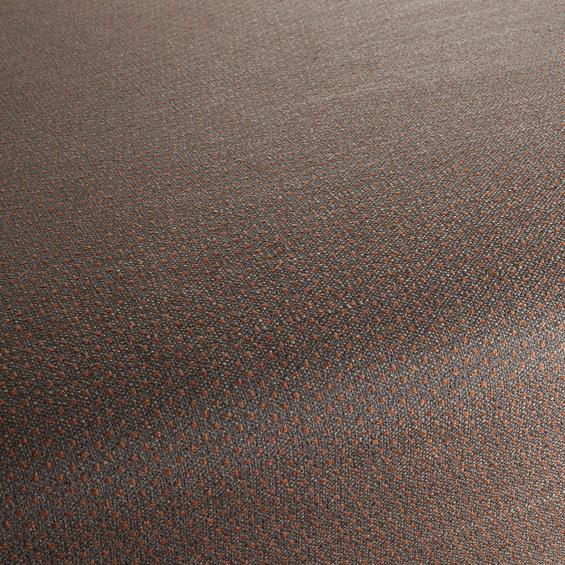 Ja2059 060 Dots Jab Polsterstoff Moebelstoff Gemustert Braun Orange