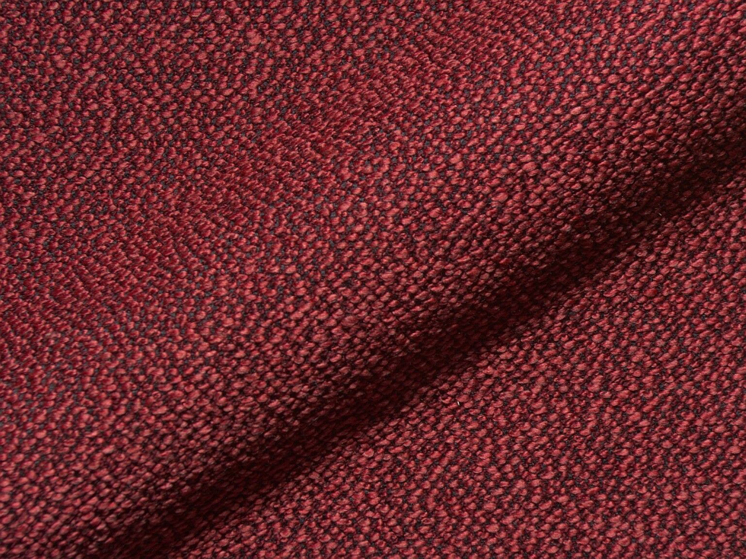 Glow 517 Q2 Hoepke Polsterstoff Moebelstoff Fleckschutz Modern Boucle Grob Rot