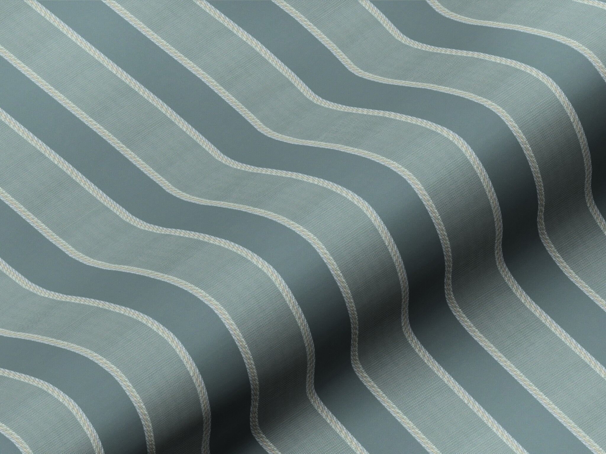 62775301 Classic Selection Saum Und Viebahn Polsterstoff Antik Gestreift Blau