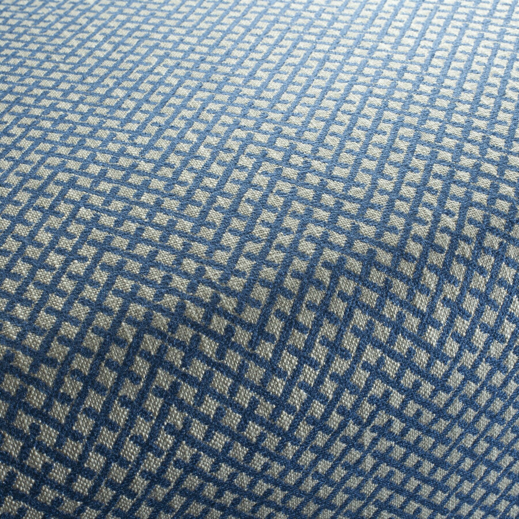 9 2457 051 Tenerife Jab Anstoetz Chenille Bezugsstoff Gemustert Blau Beige