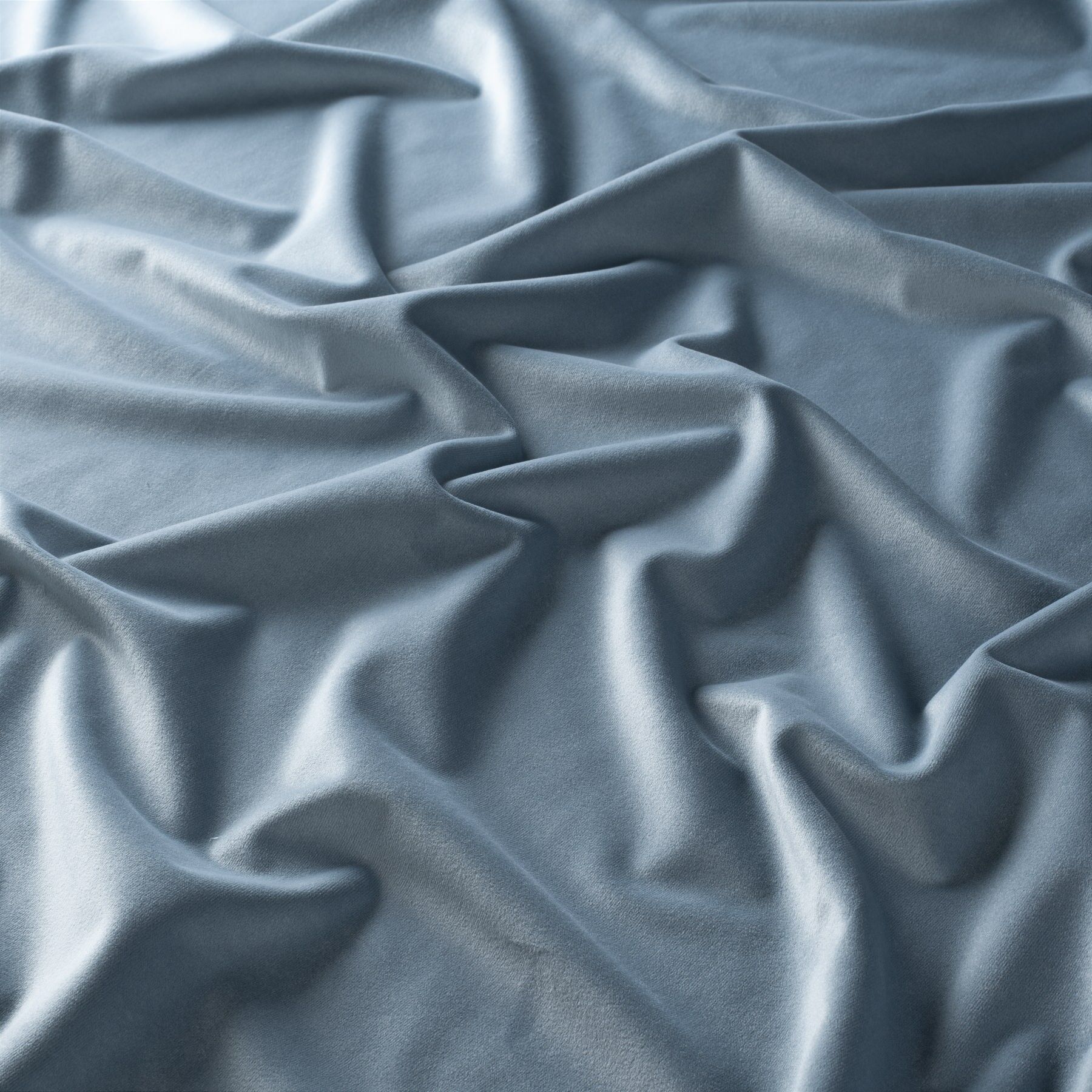 Ch2992 050 Heavens Gate Exklusiver Samt Velvet Vorhangstoff Polsterstoff Blau