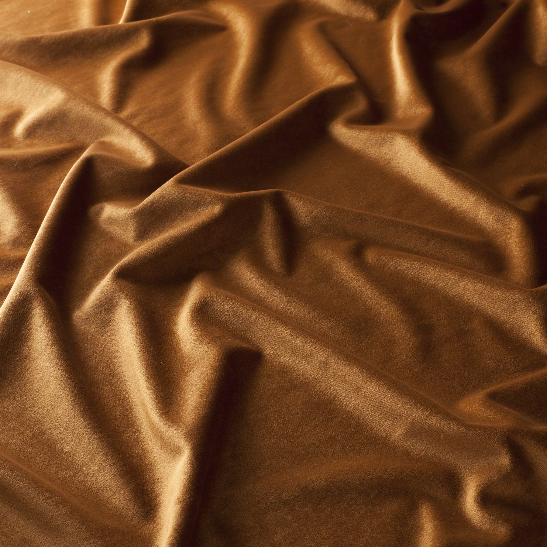 Ch2992 061 Heavens Gate Exklusiver Samt Velvet Vorhangstoff Polsterstoff Orange