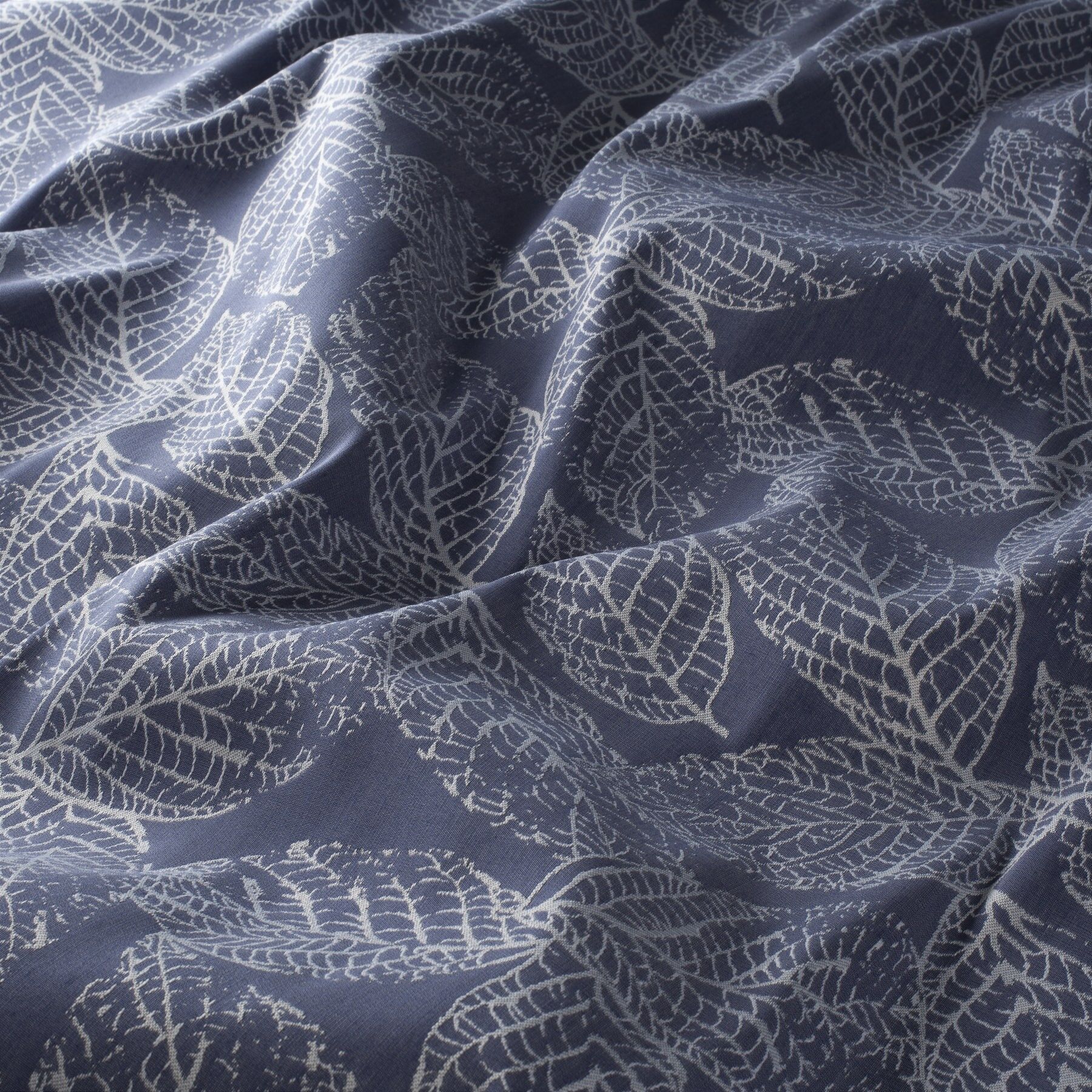 Ja7030 050 Autumn Breeze Moderne Jab Wohnzimmer Vorhaenge Mit Blumen Blau Grau