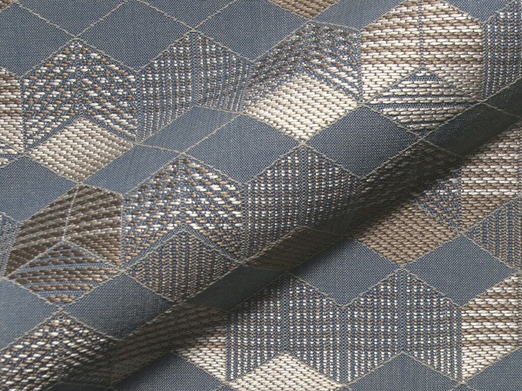 Castell 242 Hoepke Achtive Line Stoffe Fleckschutz Gemustert Blau