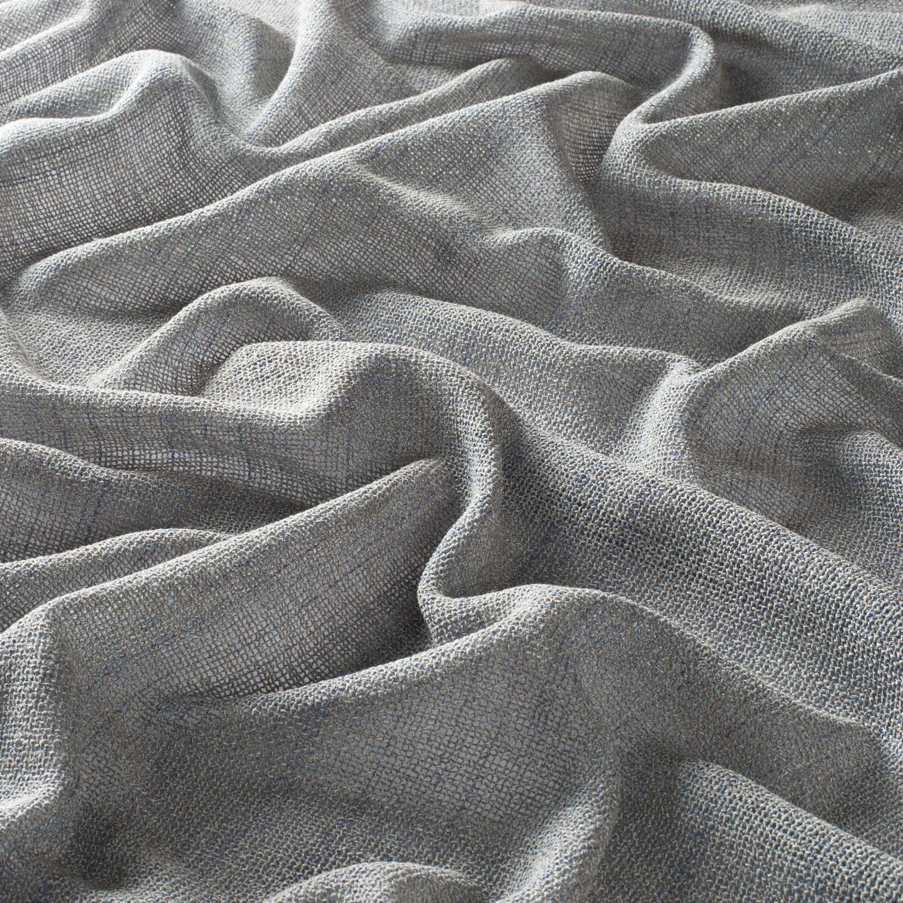 Cl4042 050 Chivasso Gardinenstoff Meterware Halbtransparent Blau