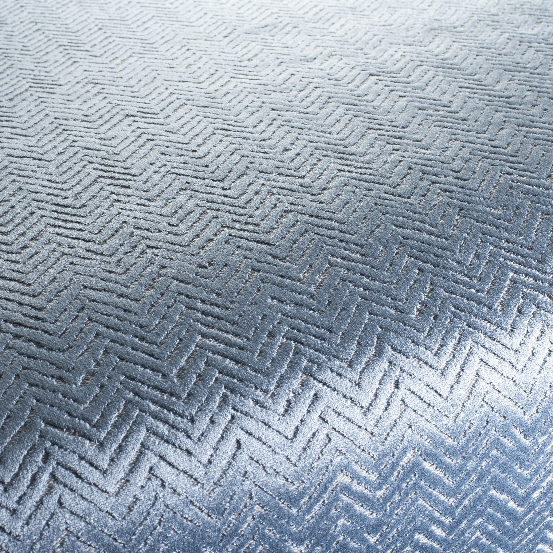 Ja4009 050 Velveto Hochwertigfe Velours Polsterstoffe Jab Anstoetz Grandezza Blau