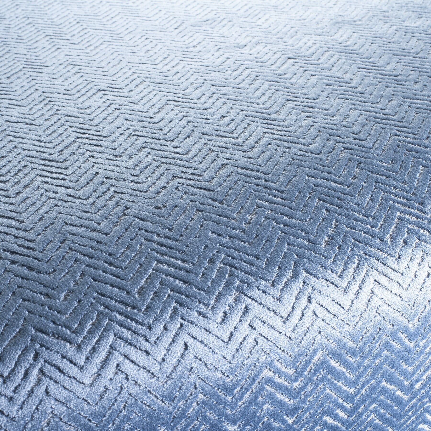 Ja4009 051 Velveto Hochwertigfe Velours Polsterstoffe Jab Anstoetz Grandezza Blau