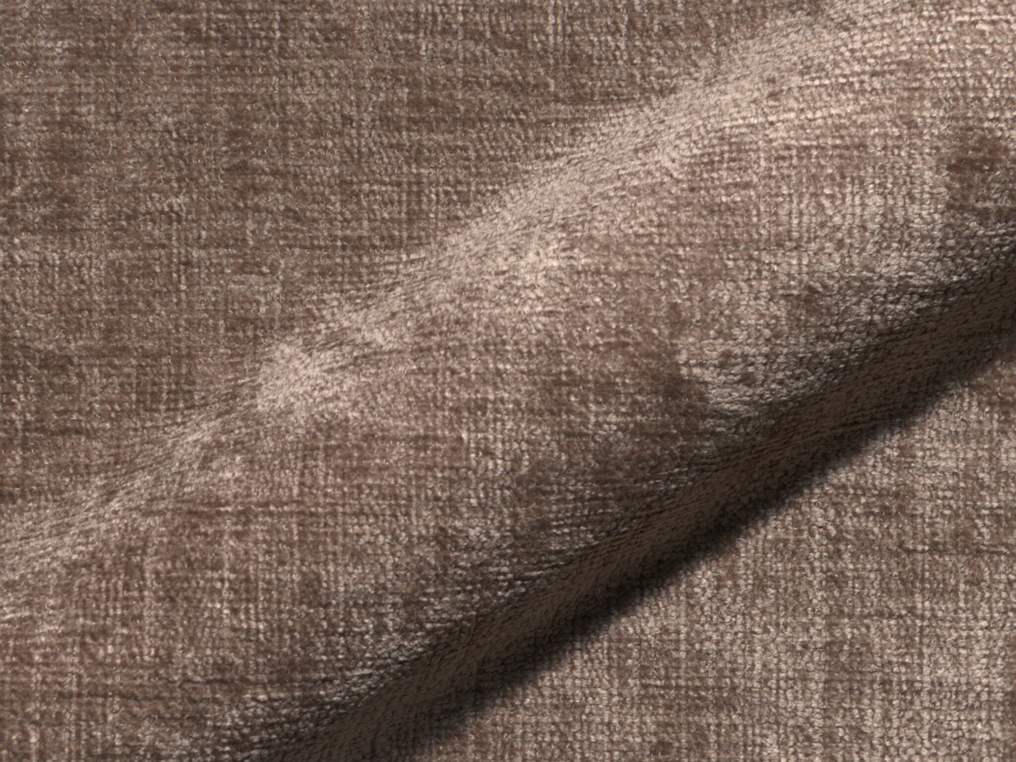 Molino 513 Weicher Chenille Polsterstoff Moebelstoff Hoepke Braun