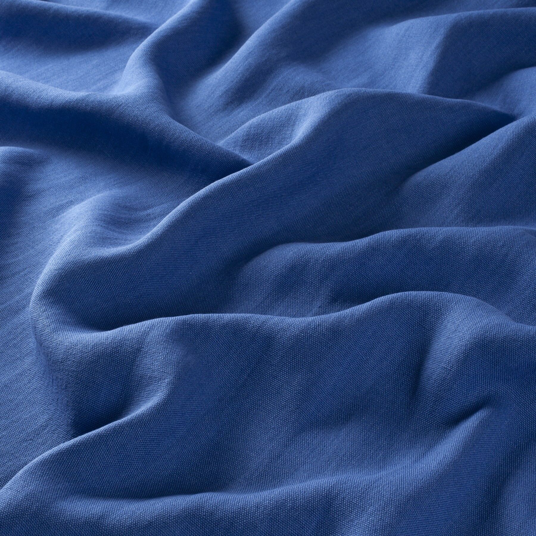 Ch2985 054 Honest Reboot Leinen Vorhang Blau