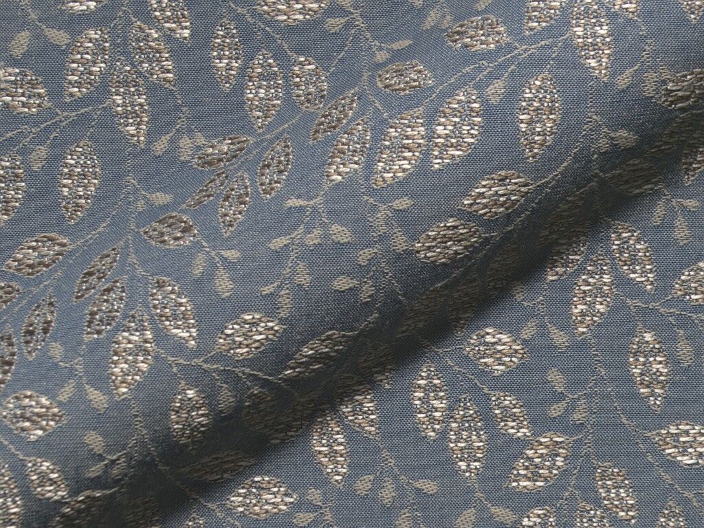 Flora 292 Hoepke Stoffe Polsterstoffe Floral Gemustert Blau