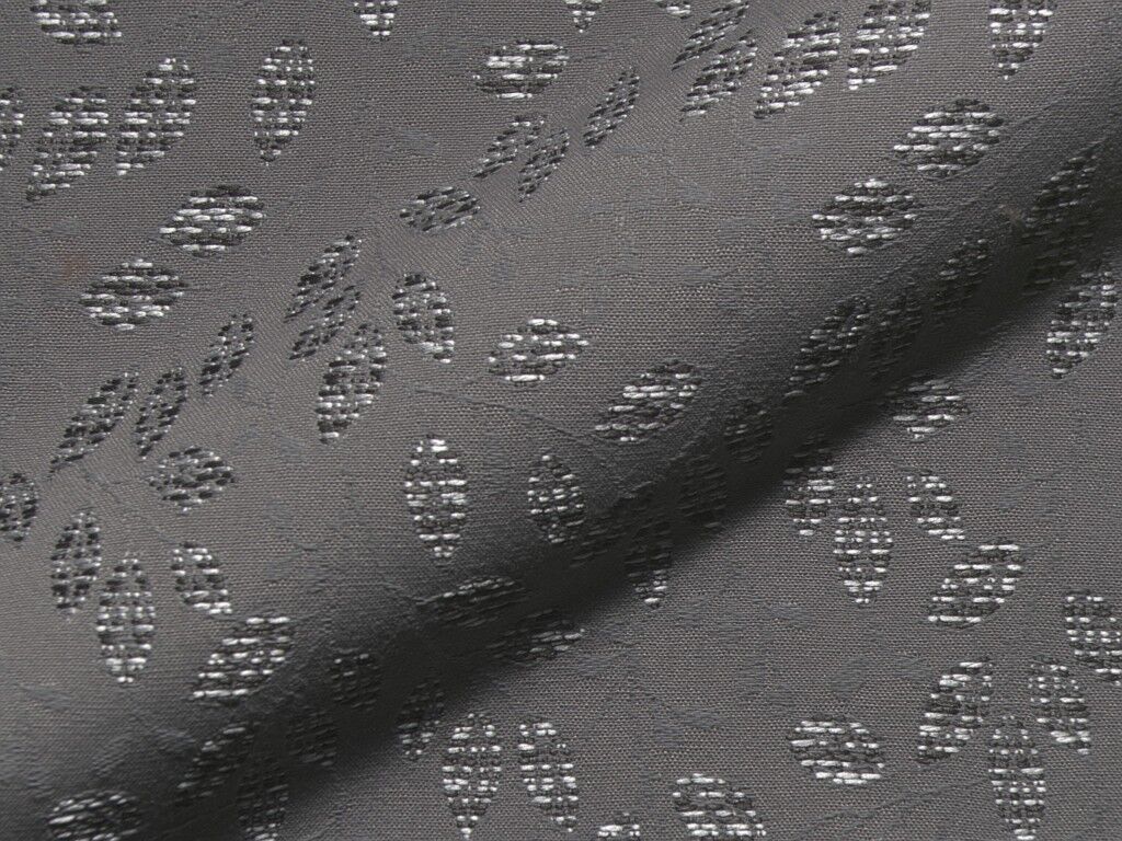 Flora 296 Hoepke Stoffe Polsterstoffe Floral Gemustert Grau