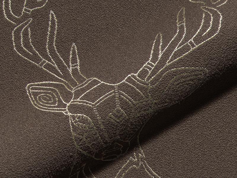 St Christina 852 Polsterstoff Landhaus Hirschmotiv Gruen Von Hoepke Textiles