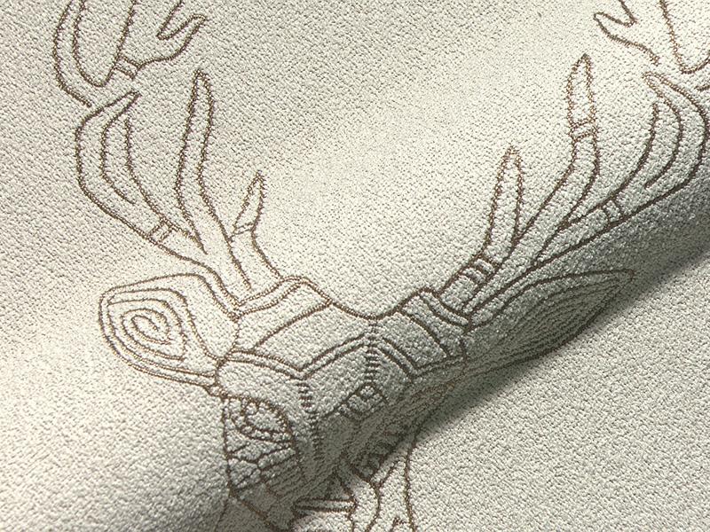 St Christina 853 Polsterstoff Landhaus Hirschmotiv Beige Von Hoepke Textiles