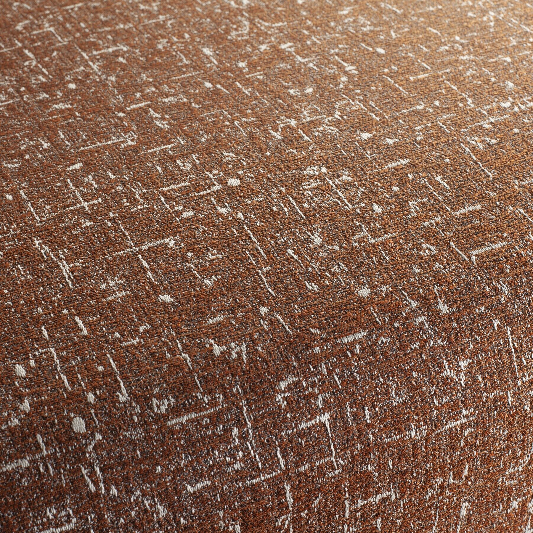 Ca1643 020 Sentimental Spirit Gemusterte Polsterstoffe Orange