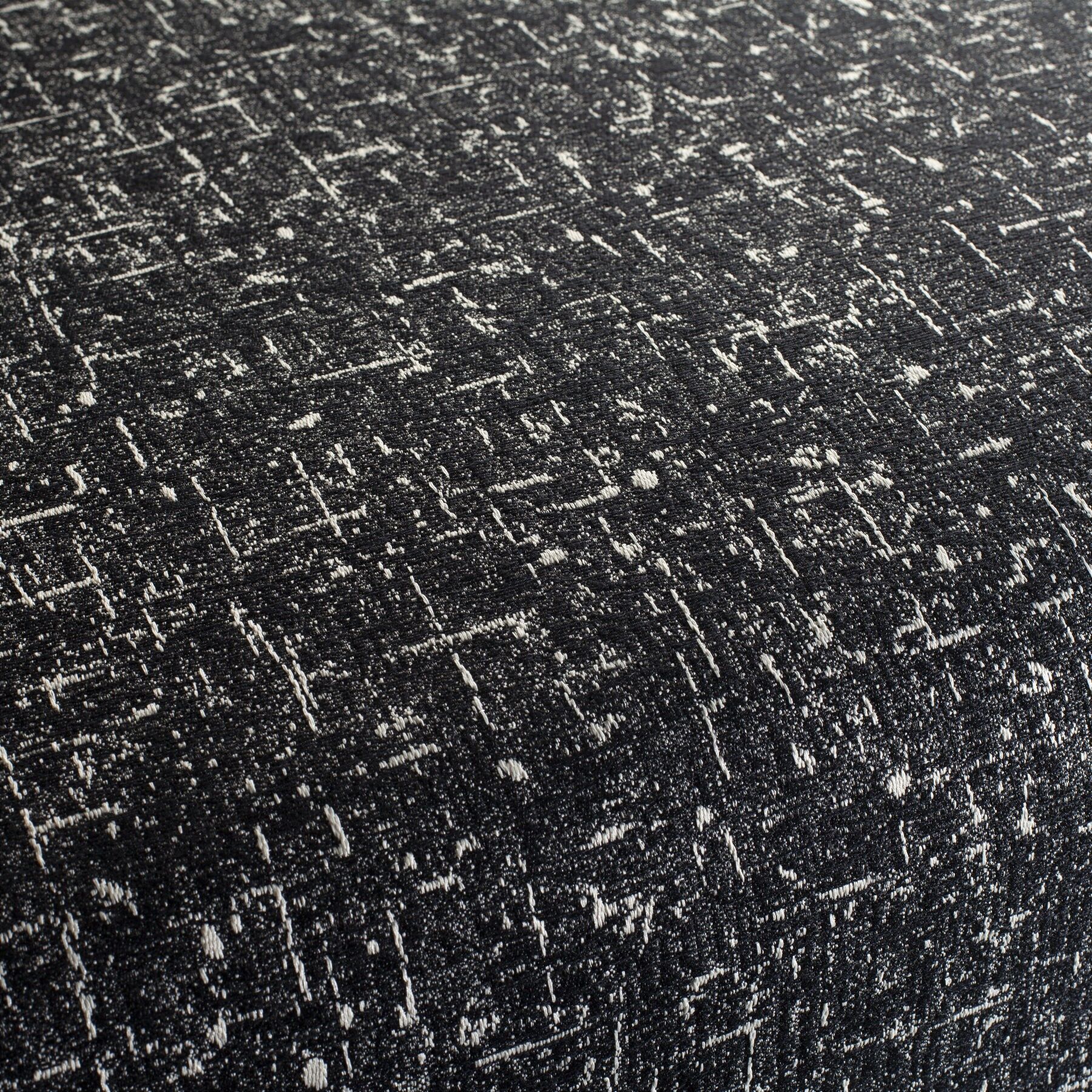 Ca1643 099 Sentimental Spirit Gemusterte Polsterstoffe Schwarz