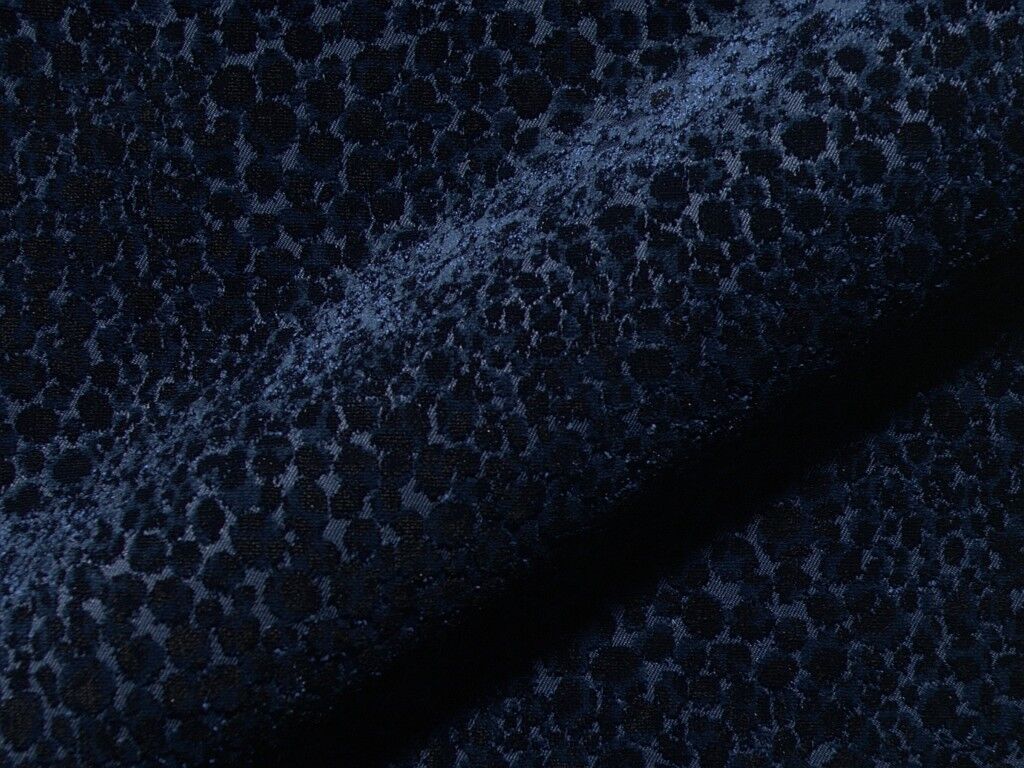 Salea 156 Hoepke Microfaser Stoff Gemustert Blau