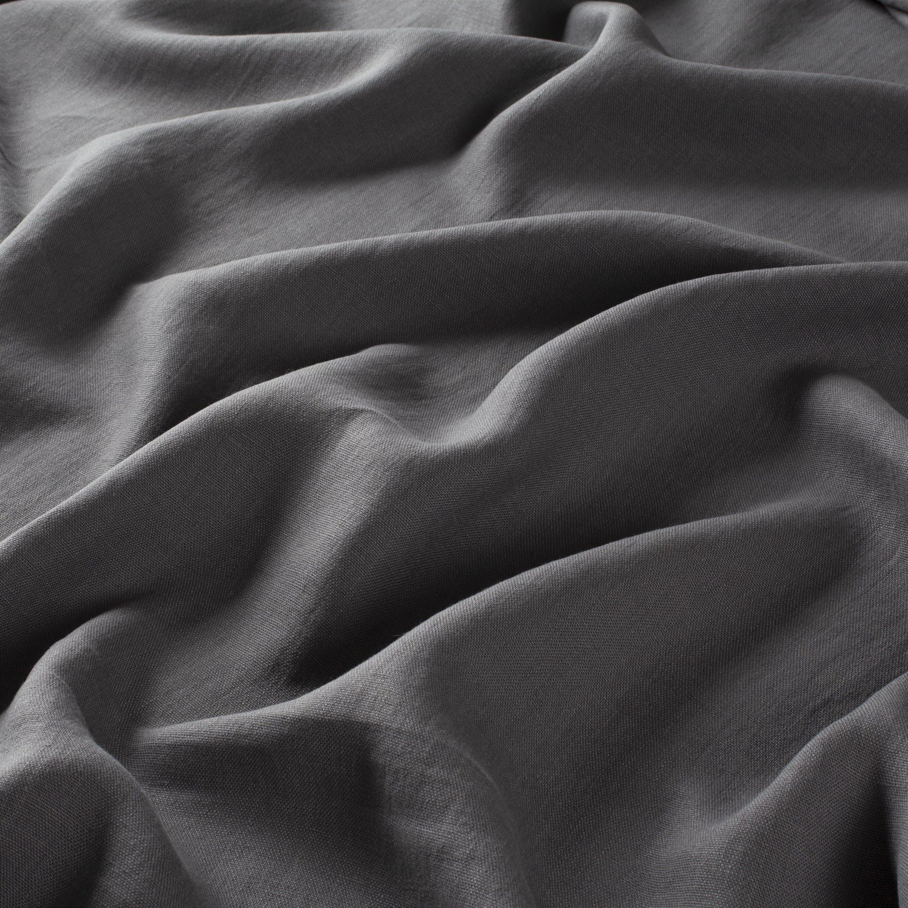 Ca1256 094 Rosy Linen Vorhangstoffe Landhausstil Meterware Grau