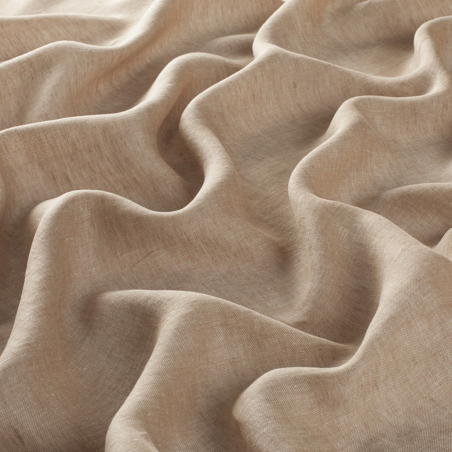 Ch2451 021 Sutton House Gardinenstoff Leinen Meterware Braun