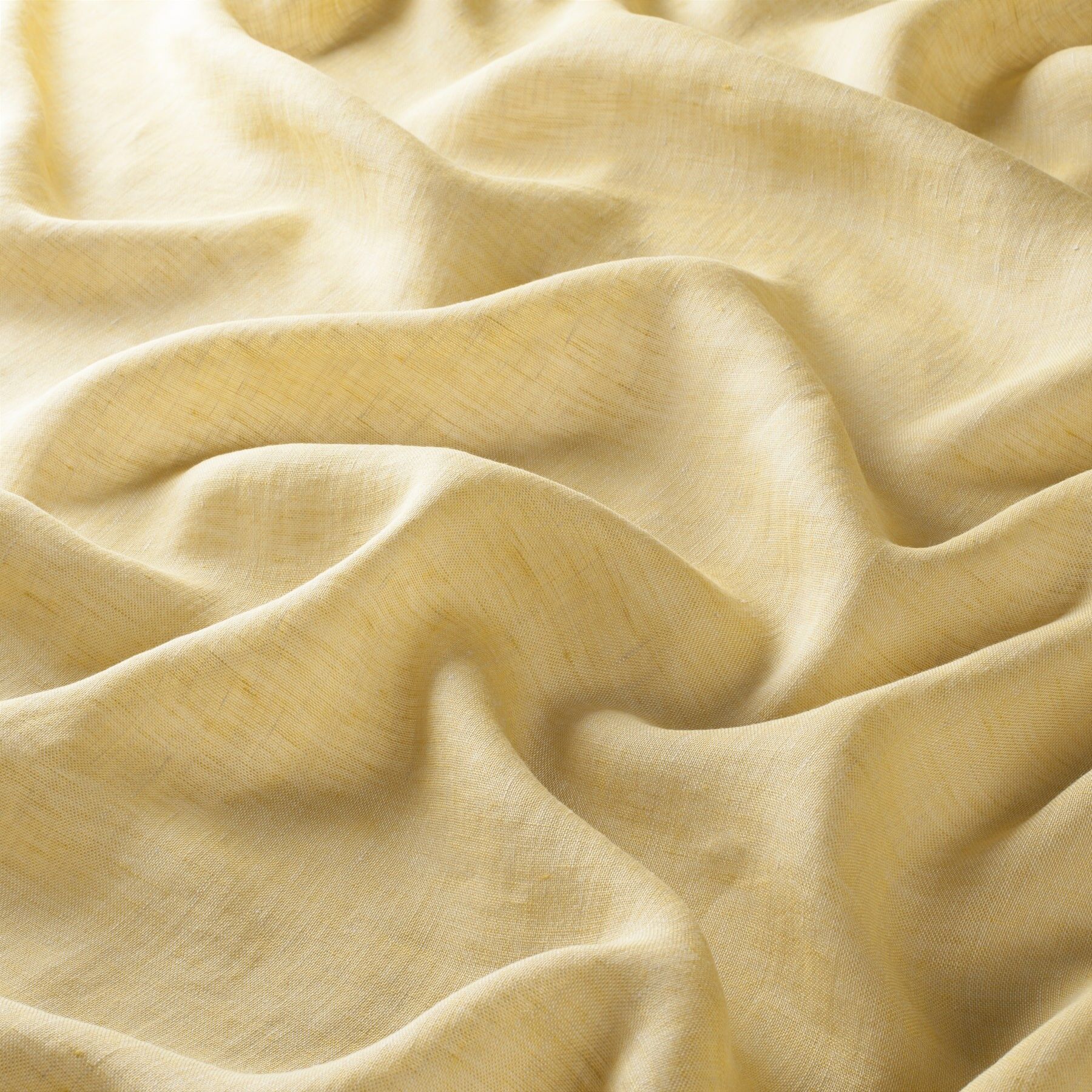 Ch2451 041 Sutton House Gardinenstoff Leinen Meterware Gelb