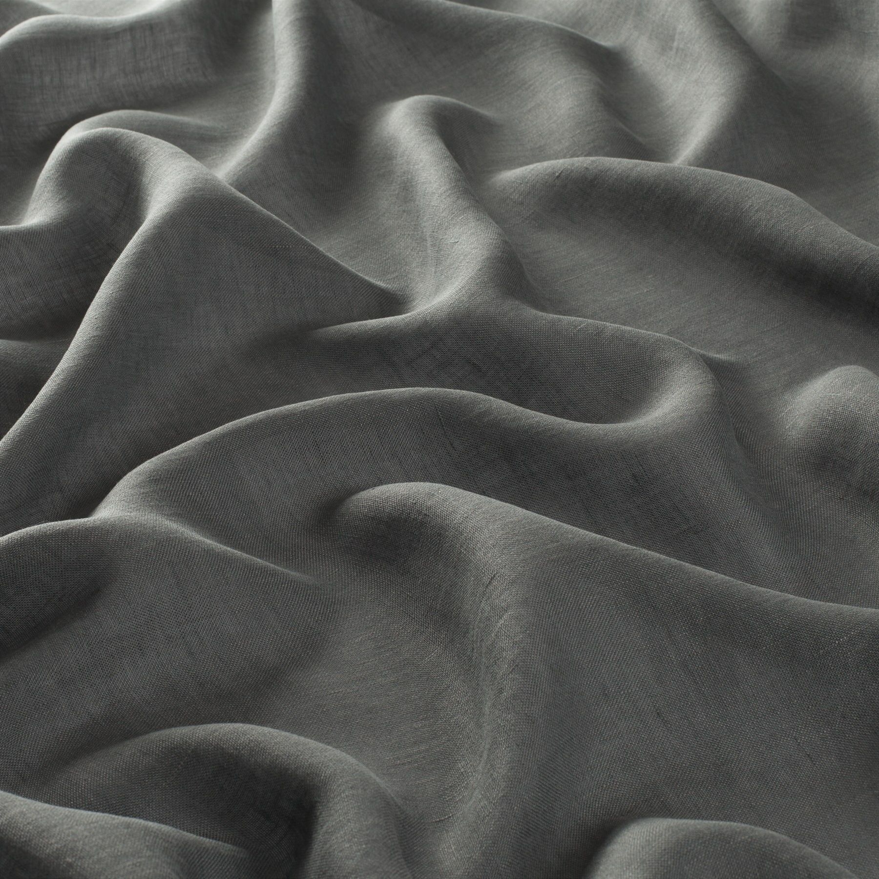 Ch2451 096 Sutton House Gardinenstoff Leinen Meterware Grau