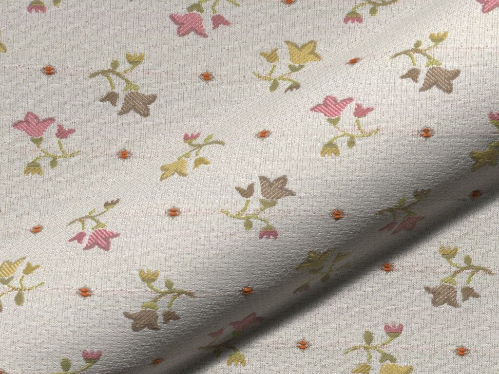 Foscari 140 Hoepke Polsterstoff Meterware Landhausstil Mit Blumenmuster Beige