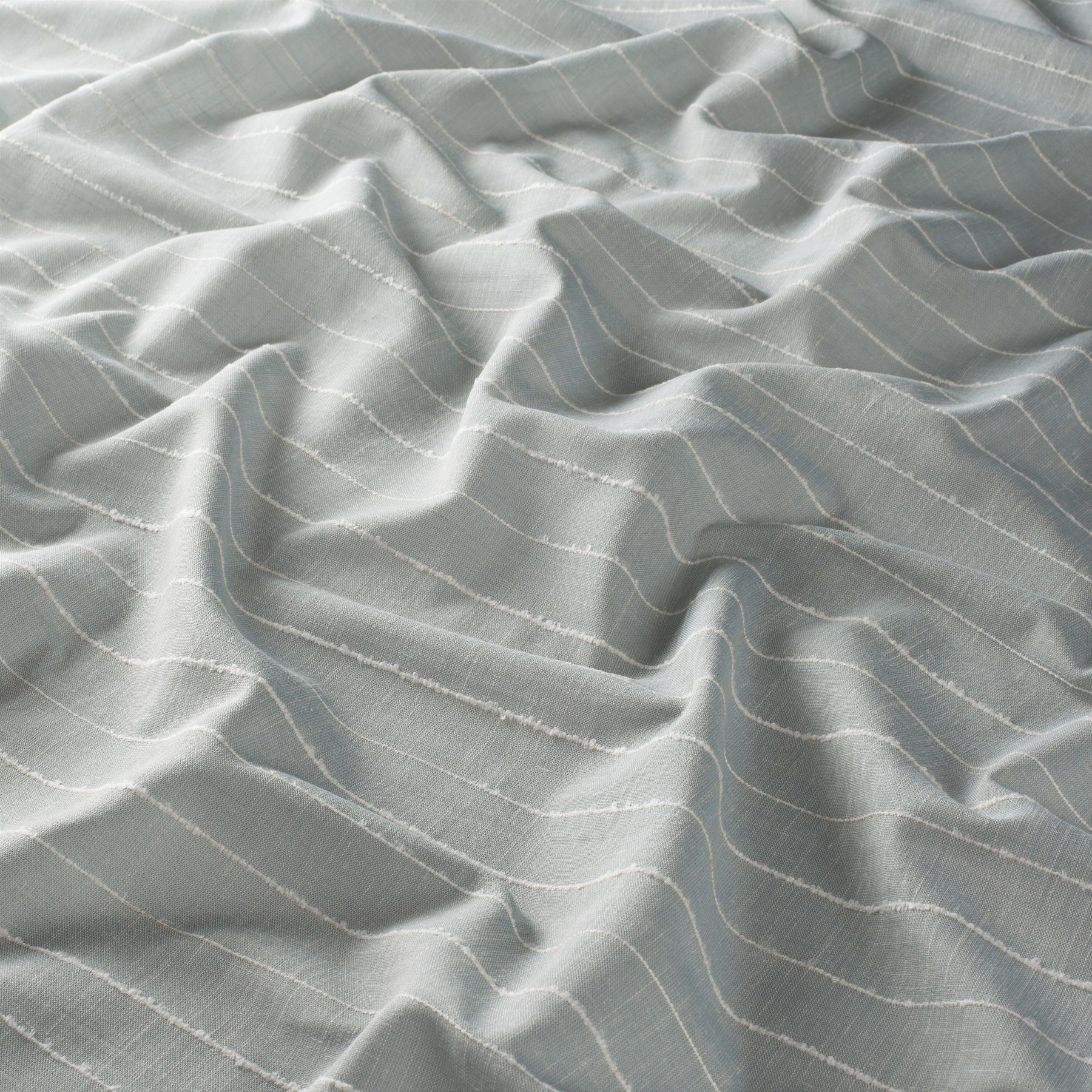 Ja7108 050 Naturia Stripe Gardinenstoff Meterware Gestreift Blau