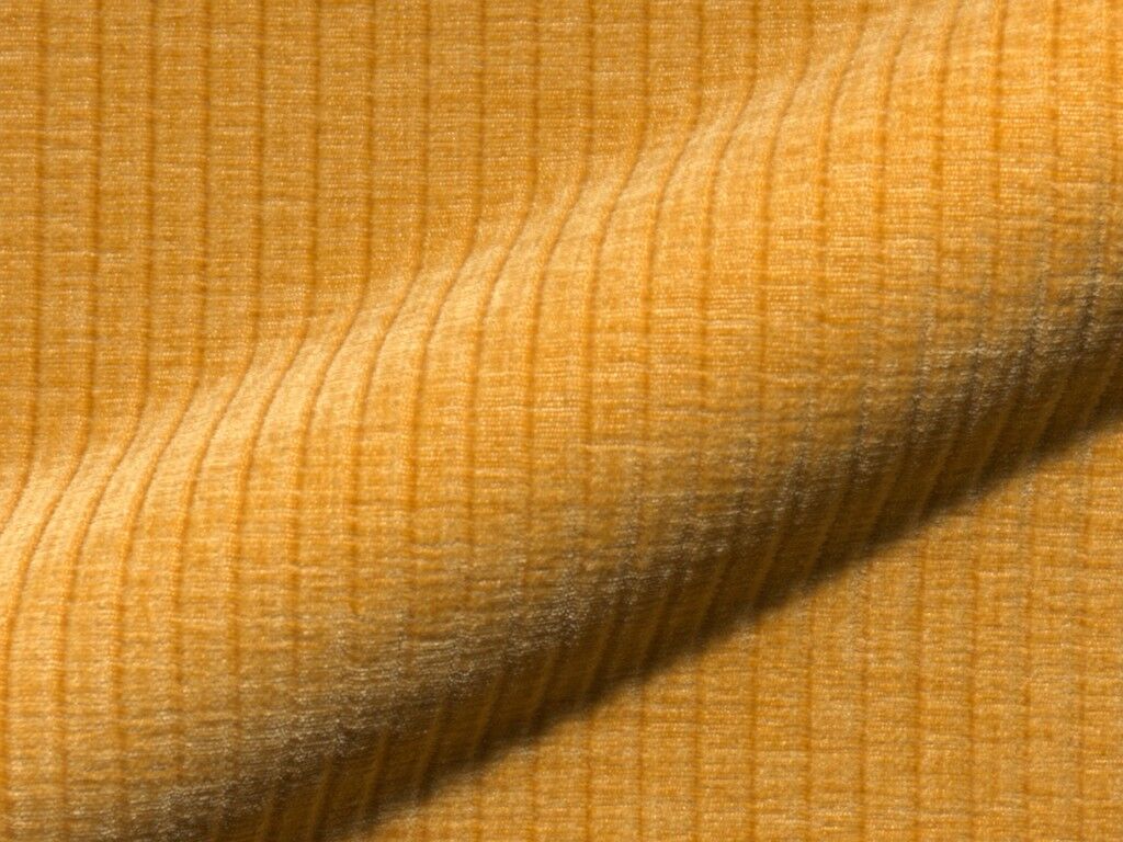 Leano 225 Hoepke Polsterstoff Meterware Breitcord Gelb