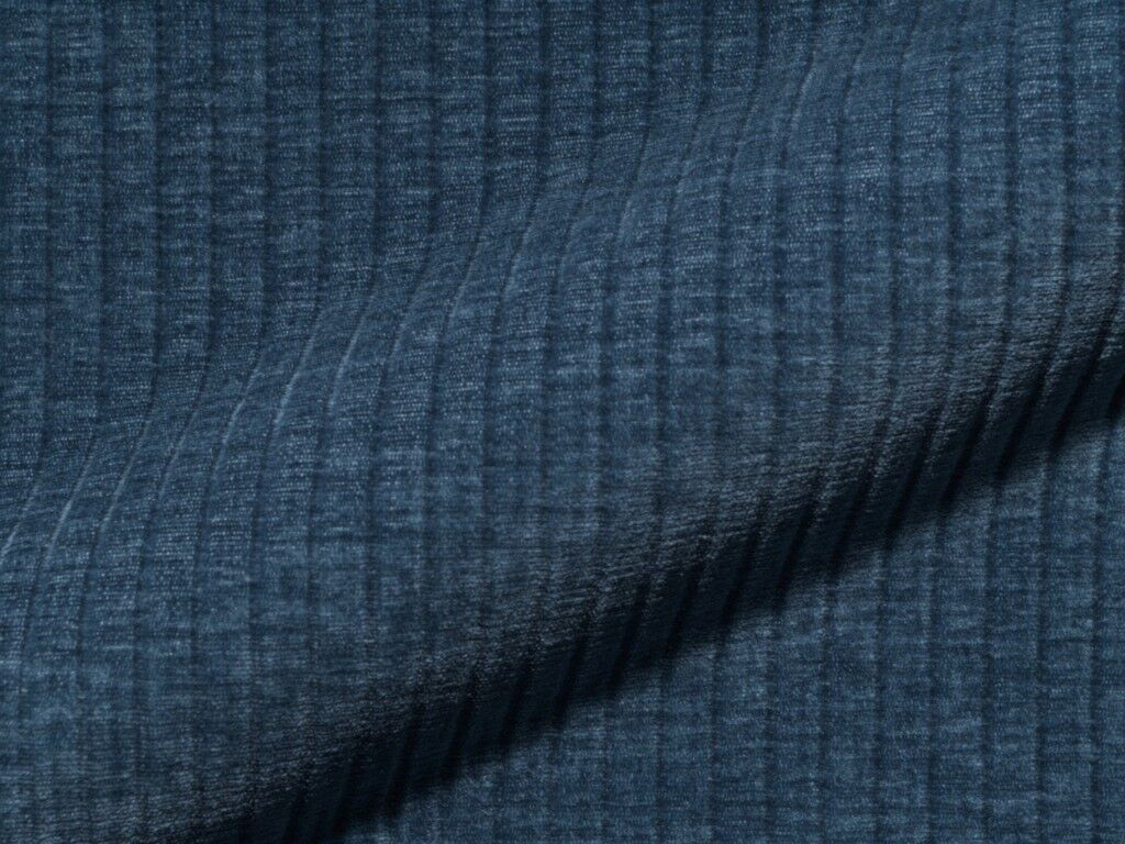 Leano 232 Hoepke Polsterstoff Meterware Breitcord Blau