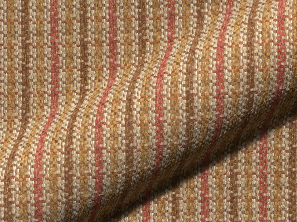 Ravello 117 Hoepke Polsterstoff Meterware Landhausstil Gestreift Braun