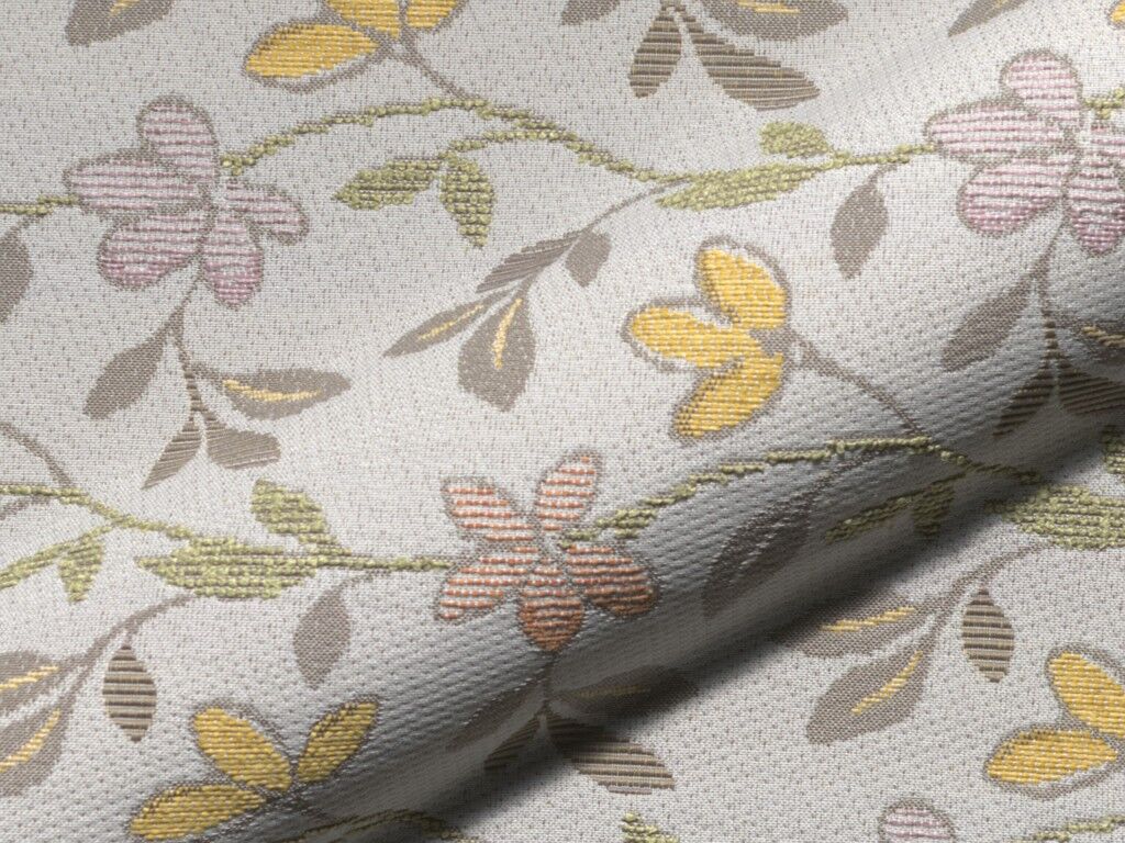 Vineta 170 Hoepke Polsterstoff Meterware Landhausstil Mit Blumenmuster Beige