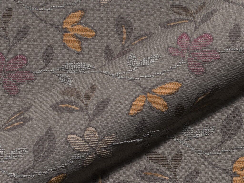 Vineta 171 Hoepke Polsterstoff Meterware Landhausstil Mit Blumenmuster Braun