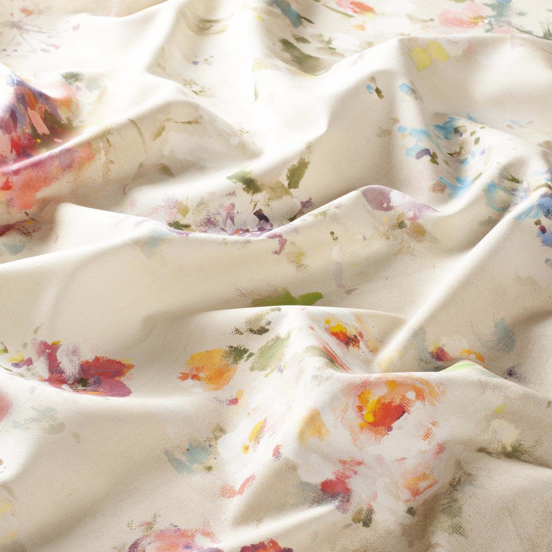 1 8896 070 Summer House Jab Vorhangstoff Meterware Mit Blumenmuster Beige