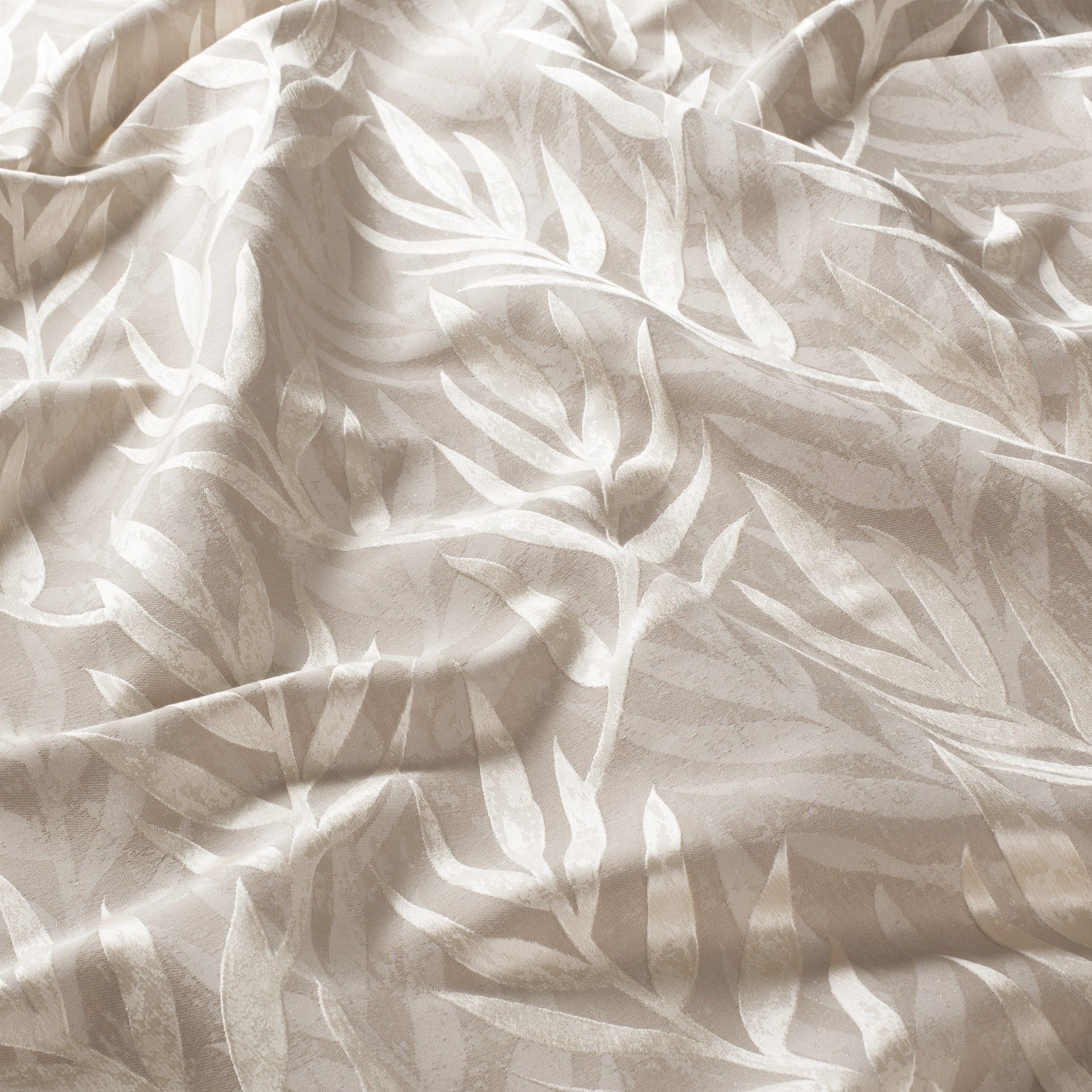 8 1870 071 Amica Jab Vorhangstoff Meterware Gemustert Beige