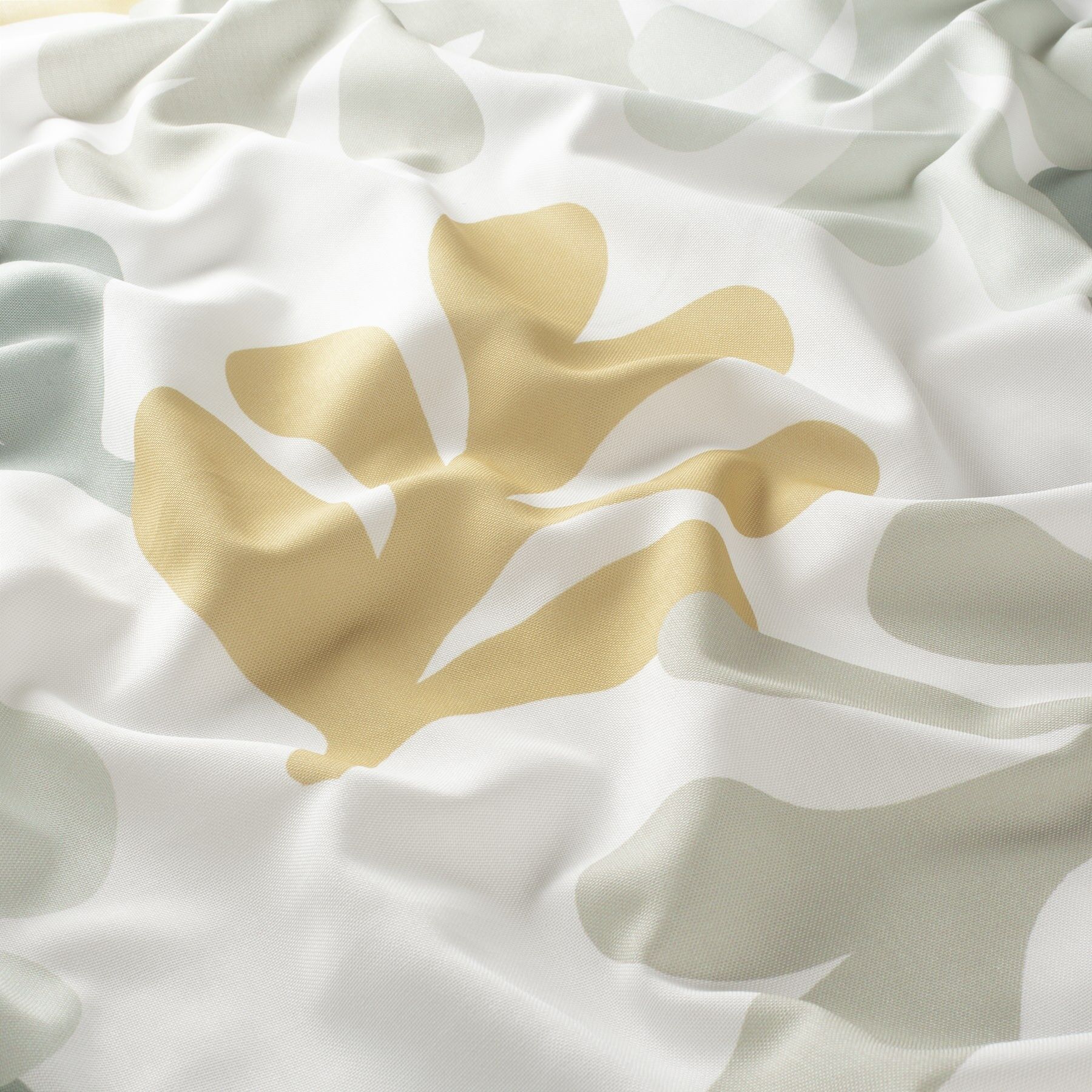 8 1915 040 Matisse Jab Vorhangstoff Meterware Gemustert Gelb Grau