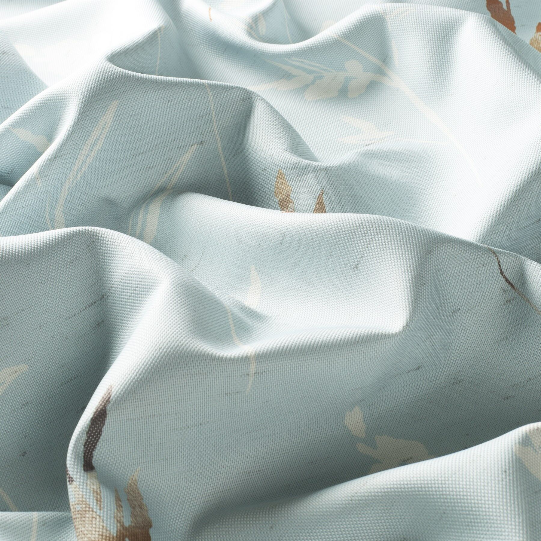 8 8042 080 Finja Fr Jab Vorhangstoff Meterware Mit Blumenmuster Blau